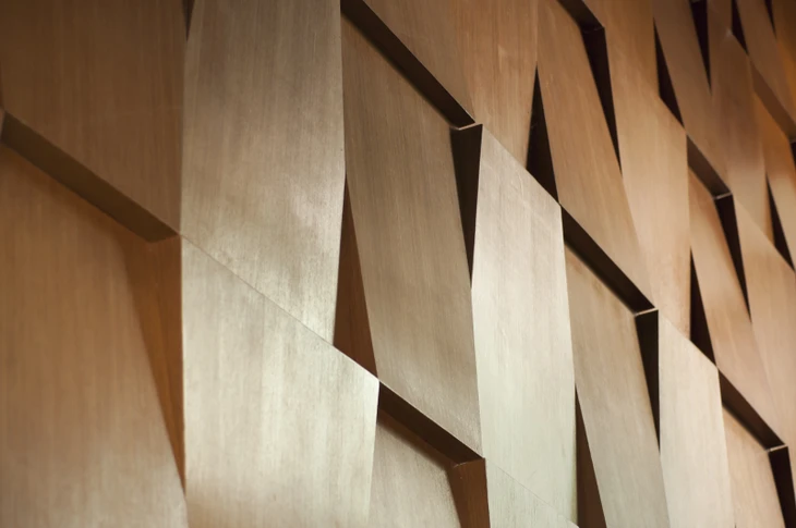 Intérieur moderne avec système de ventilation décoratif